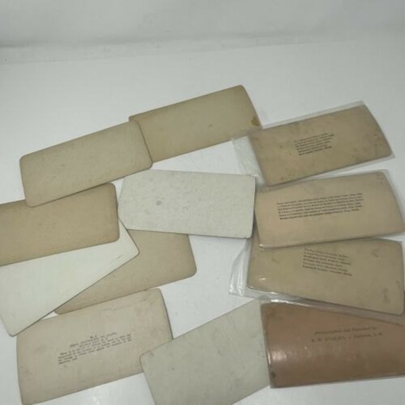 12‎ Antique Vintage StereoView Photo Card 7"x3.5" Rome Jesus Boston Sweden - Picture 2 of 12